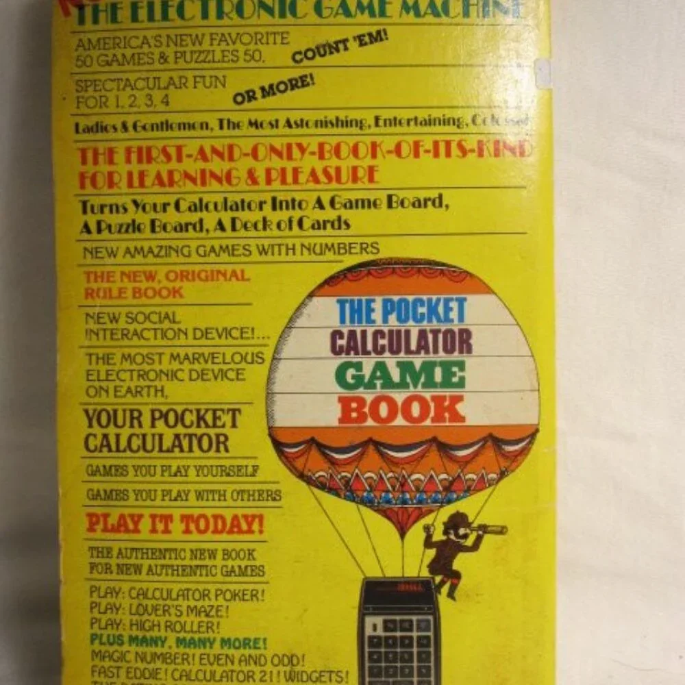 1976 The Pocket Calculator Game Book - Bantam p/b